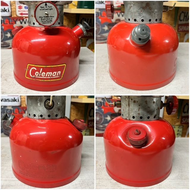 コールマン Coleman ランタン 1954年8月 200A イエローボーダー 美品