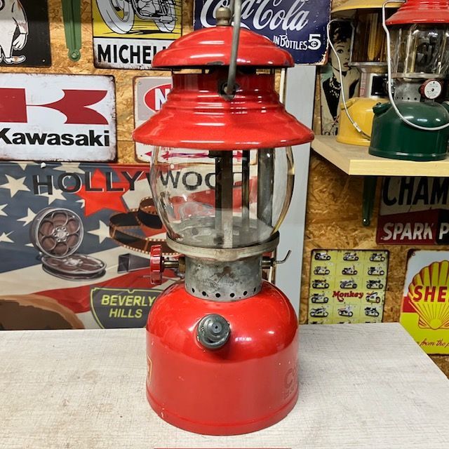 コールマン Coleman ランタン 1954年8月 200A イエローボーダー 美品