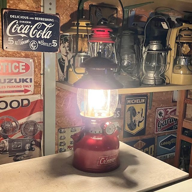 コールマン Coleman ランタン 1954年8月 200A イエローボーダー 美品