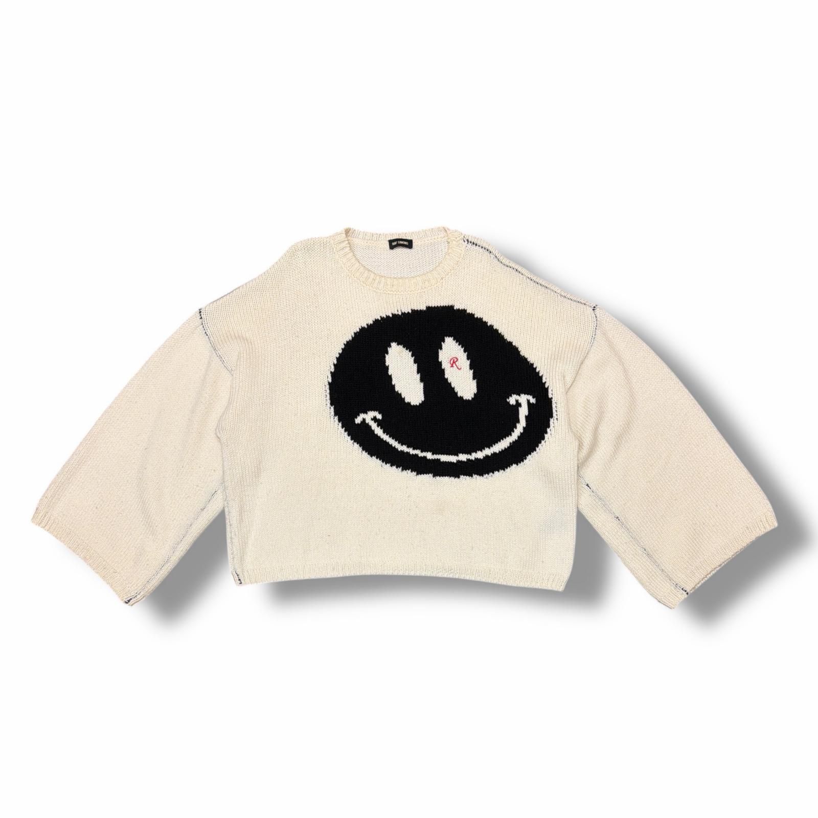 RAF SIMONS Smiley Oversized Knit スマイル クルーネック ニット
