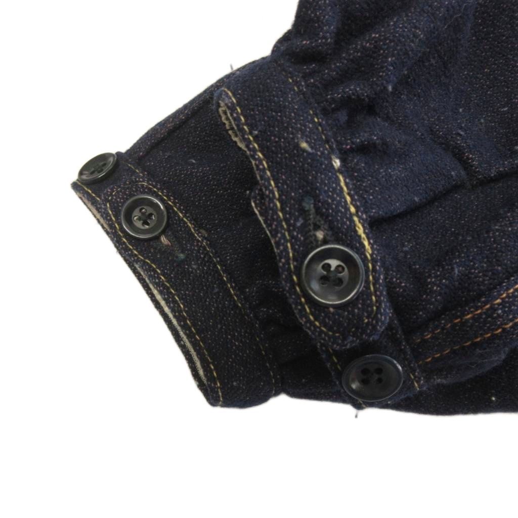 キャピタル kapital ジャケット インディゴ ステンカラー 長袖 刺繍 XS