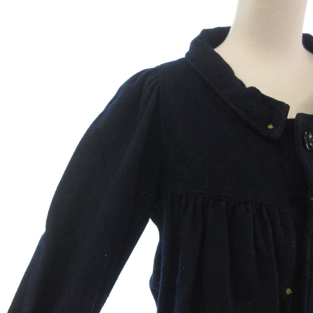 キャピタル kapital ジャケット インディゴ ステンカラー 長袖 刺繍 XS