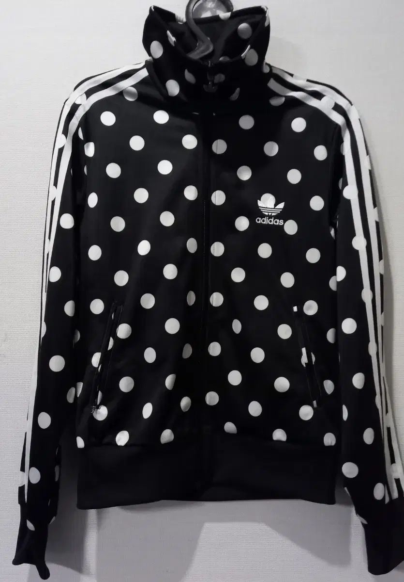 アディダス ファイヤーバード ブラック ドット 땡땡이 レディース トラックジャージ ジャージ ジップアップジャージ 90 S