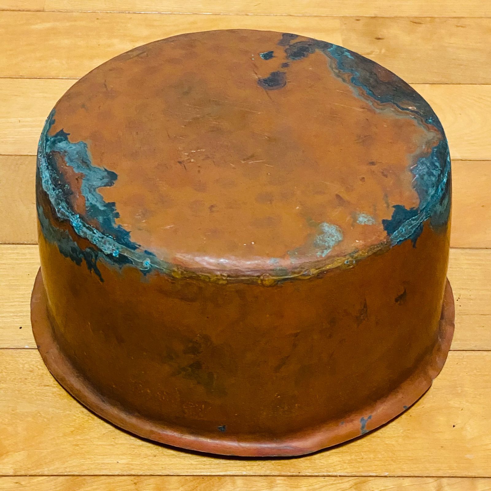 火鉢 木製 銅炉付 五徳付 金網付 直径約38cm H約23cm 送料込み