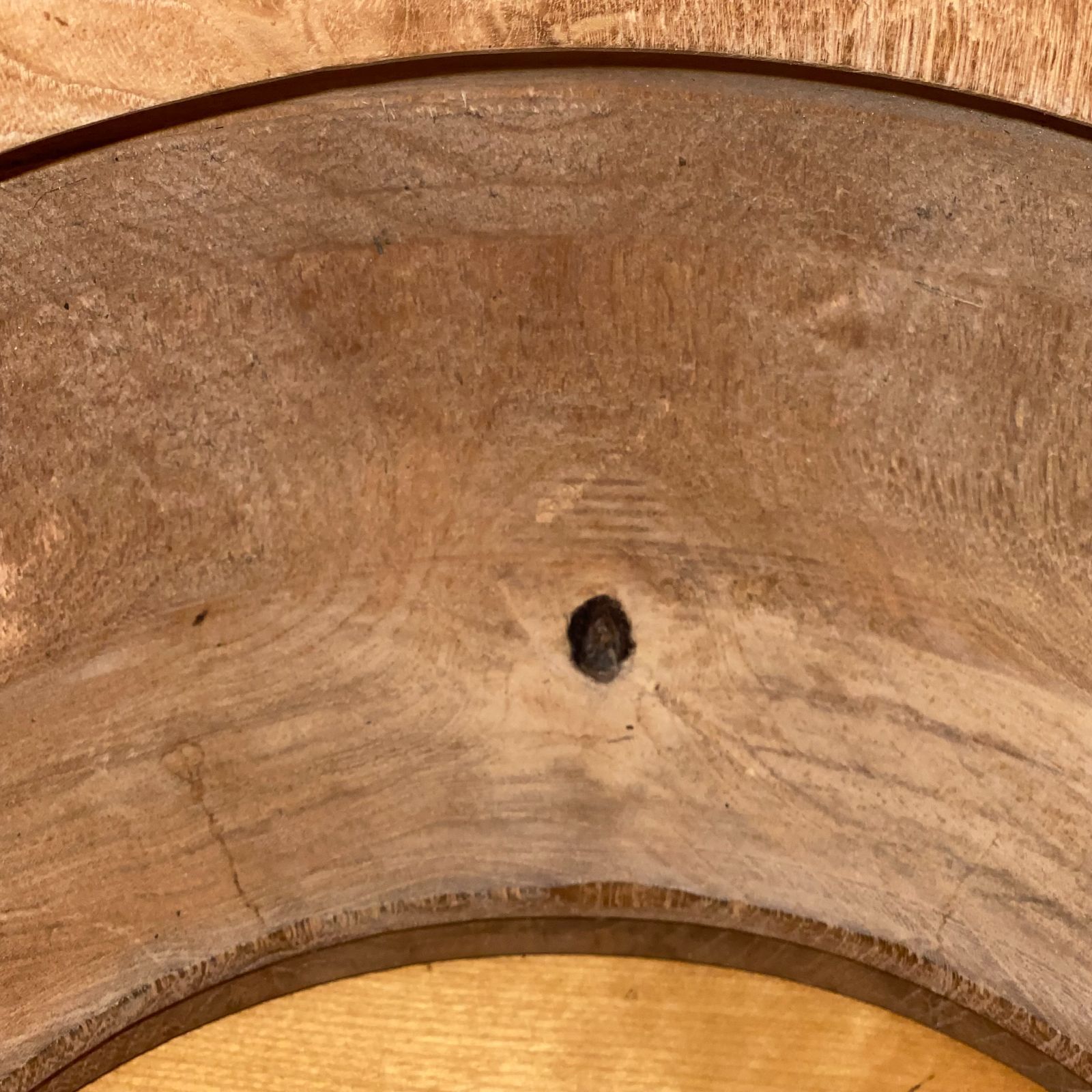 火鉢 木製 銅炉付 五徳付 金網付 直径約38cm H約23cm 送料込み