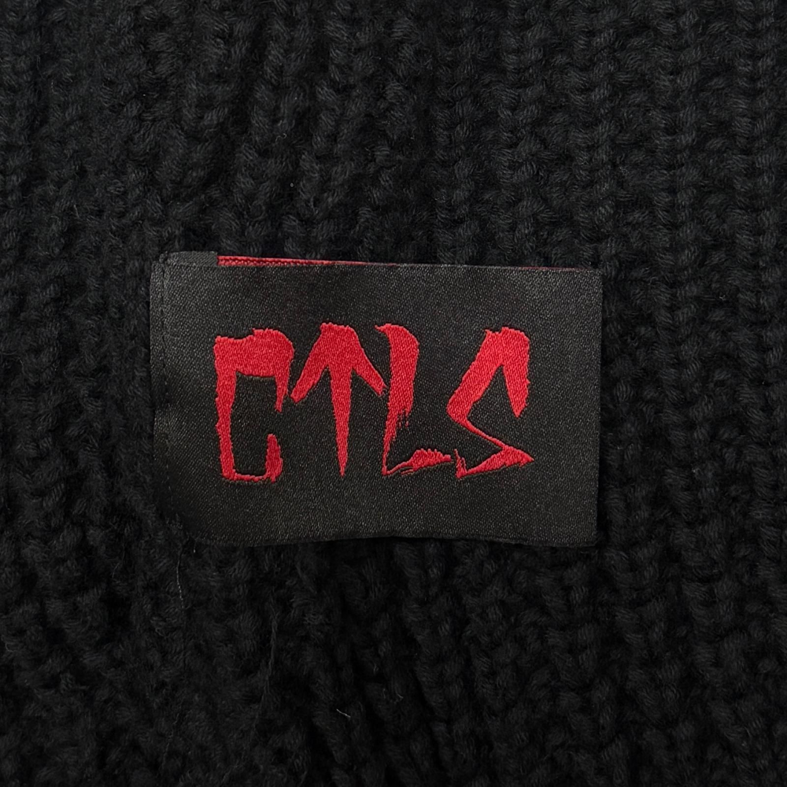 参考上代71500円 CVTVLIST 23AW クラッシュ加工 ニット セーター 刺繍