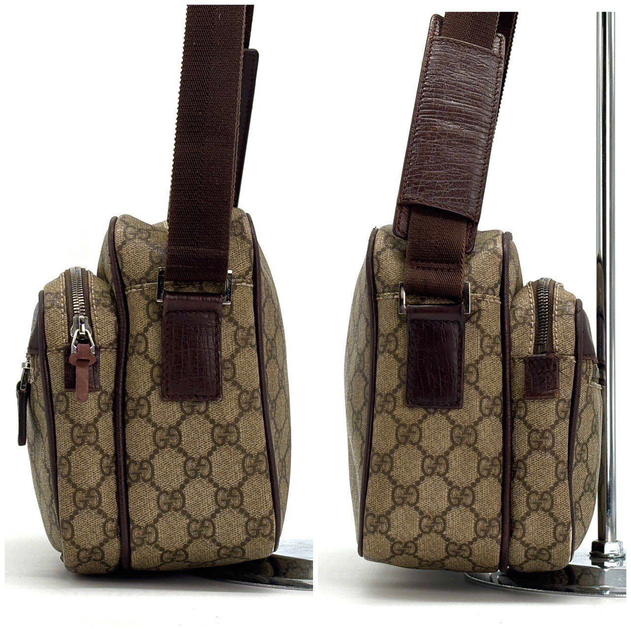 ✨極美品✨グッチ　GGスプリーム　カメラバッグ　ショルダーバッグ　114531 成熟を纏う一品】 GUCCI グッチ GGスプリーム ショルダーバッグ カメラ