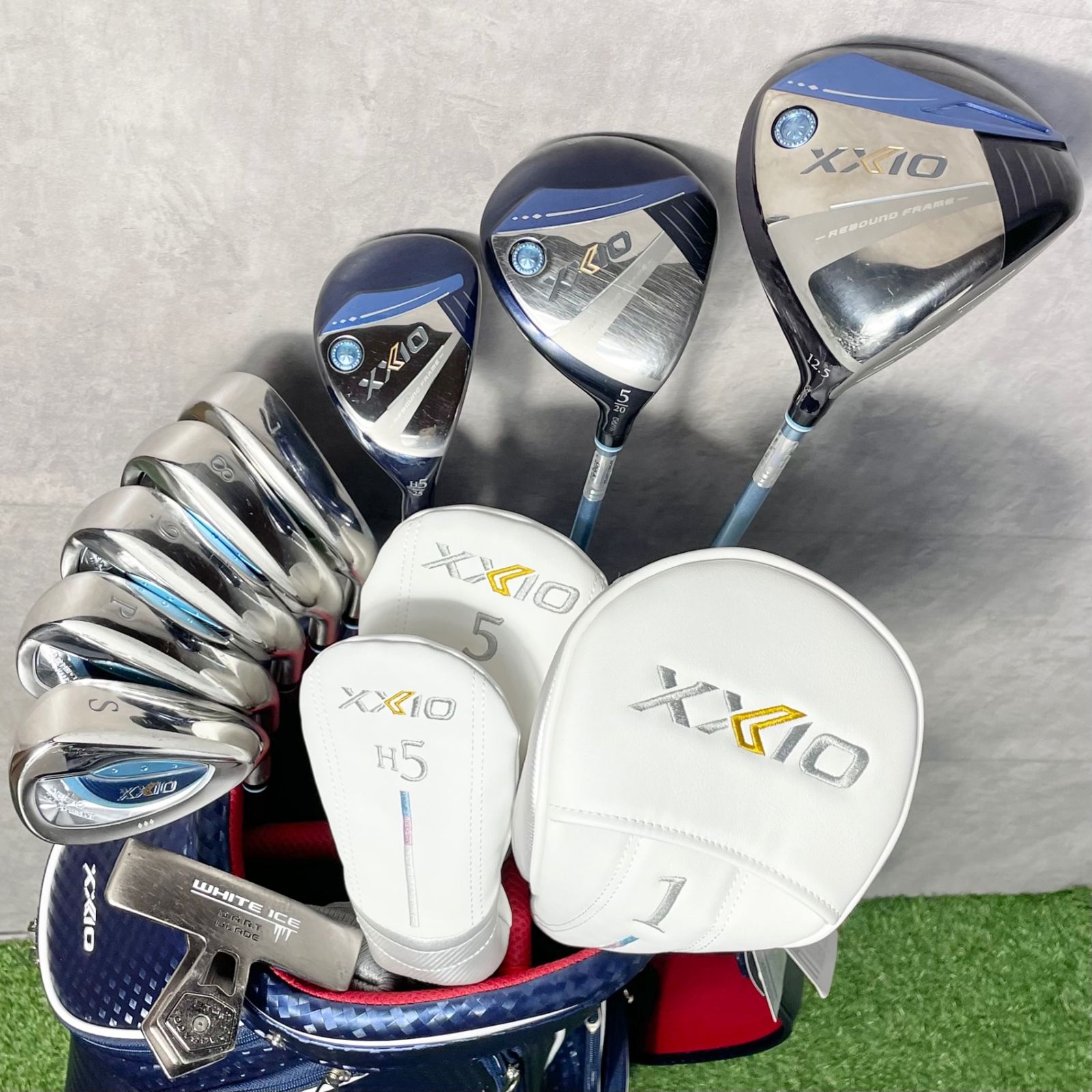 バッグ XXIO 13 MP 1300 ゼクシオ レディース A ゴルフクラブセット 9本 右 DUNLOP ダンロップ キャディバッグ 13代目 モデル