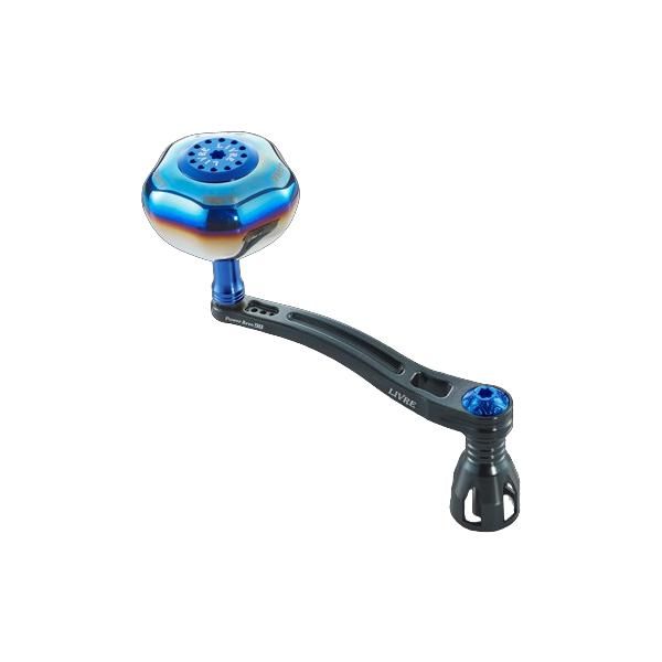 リブレ PowerArm 98 ダイワ 18000番～20000番用 左右共通 ガンメタ ブルー 品番 10168