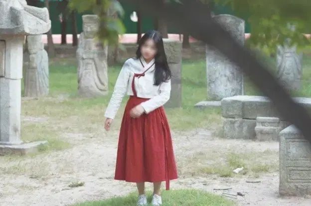 カジュアルチマチョゴリ セット チマチョゴリ バーガンディ ウエスト スカート