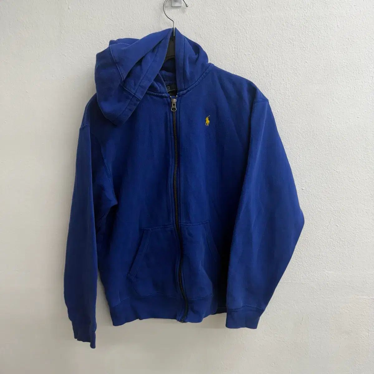 ポロ ラルフローレン ブルー フード ジップアップ L