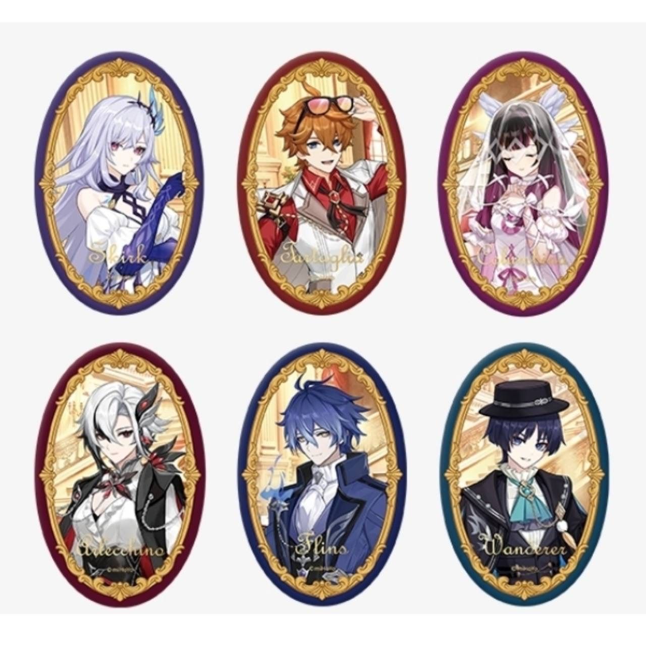 公式正規品 原神 5周年 缶バッジ スカーク タルタリヤ 公子