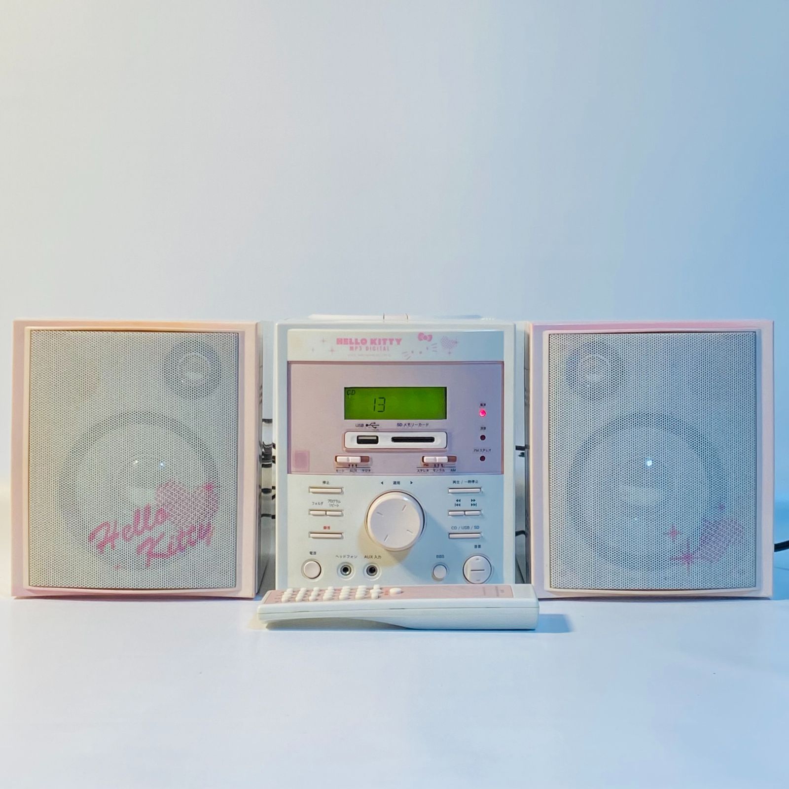 KFE JAPAN Multi-Function Audio System Hello Kitty CDR-291 ハローキティ リモコン み フォロー割 クーポンご利用 き交渉