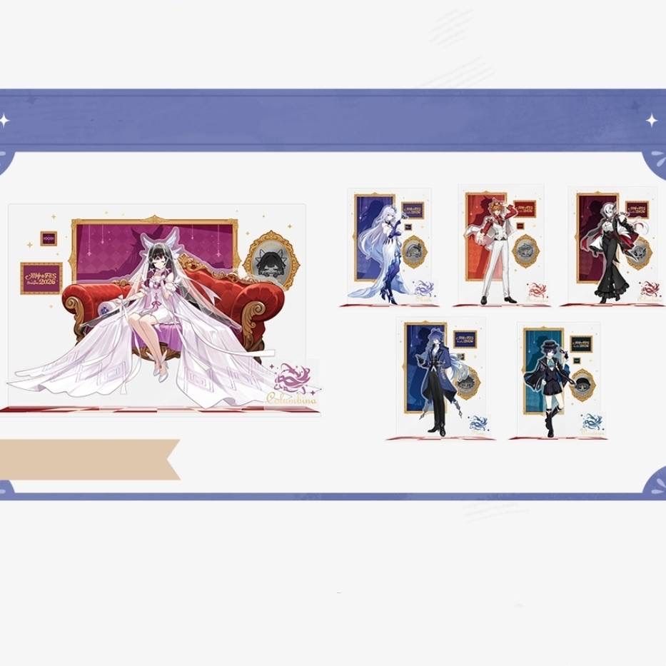 【お得，人気セール】 公式正規品　原神　5周年　アクリルスタンド　スカーク　タルタリヤ　公子　コロンビーナ　少女　アルレッキーノ　召使　フリンズ　放浪者　FES　2026年　嘉年相聚　フェス　スカラマシ アクリルスタンド