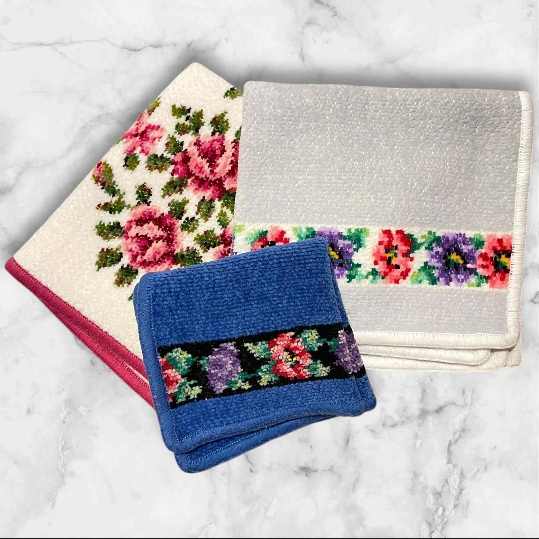 FEILER 花柄タオルハンカチ 3枚セット まとめ売り - メルカリ