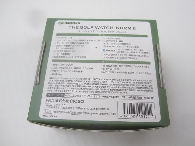 品 アウトドア GREENON グリーンオン THE GOLF WATCH NORM II ザ ゴルフウォッチ ノルム