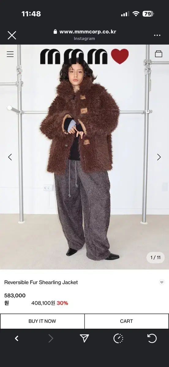 mmmjeans リバーシブル ファージャケット タグあり み