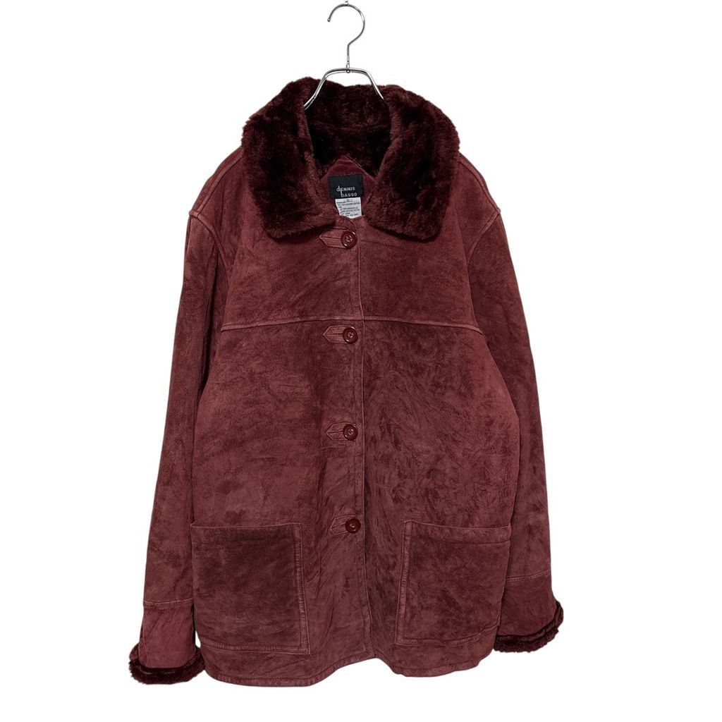 DENNIS BASSO 本革 裏ボアスウェードレザージャケット S 3655