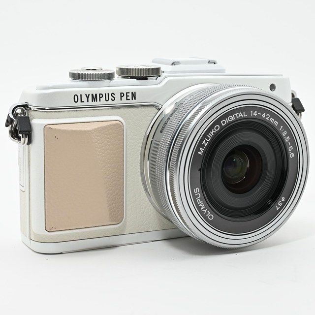 美品＞ OLYMPUS PEN Lite E-PL7 14-42mm EZレンズキット シルバー
