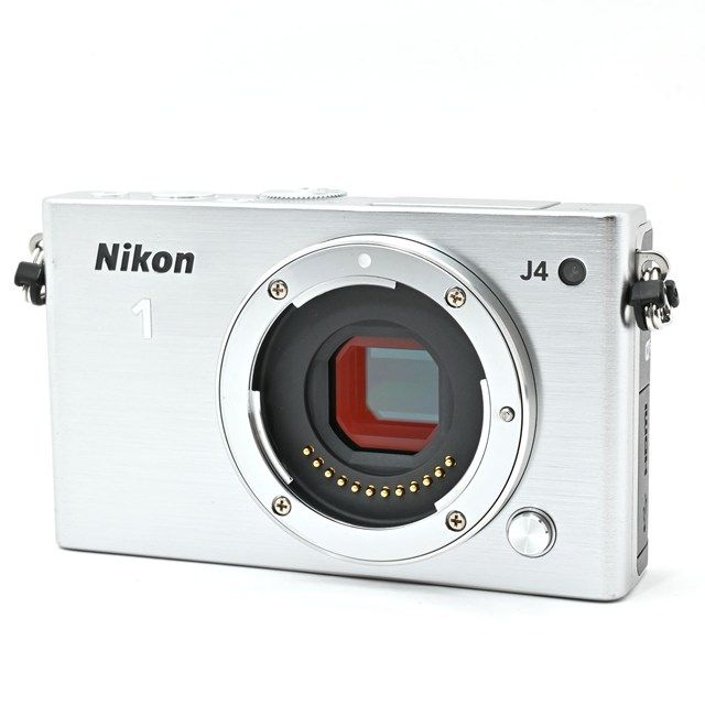 美品＞Nikon1 J4 ボディ シルバー J4HPLKSL｜極上美品｜高速AF＆連写