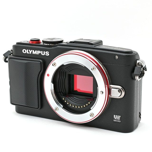 美品＞ OLYMPUS ミラーレス一眼 PEN Lite E-PL6 ボディ ブラック