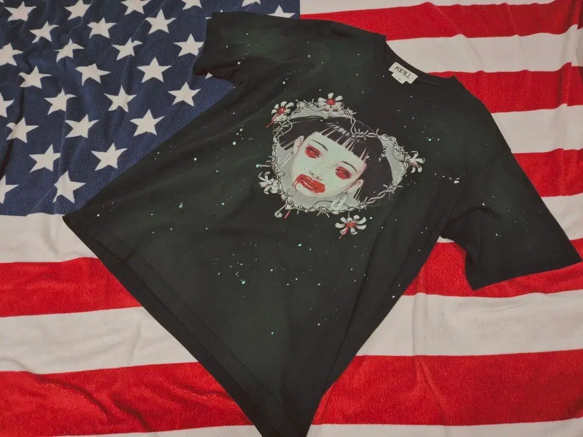 kidill キディル ガール フェイス 半袖 Tシャツ