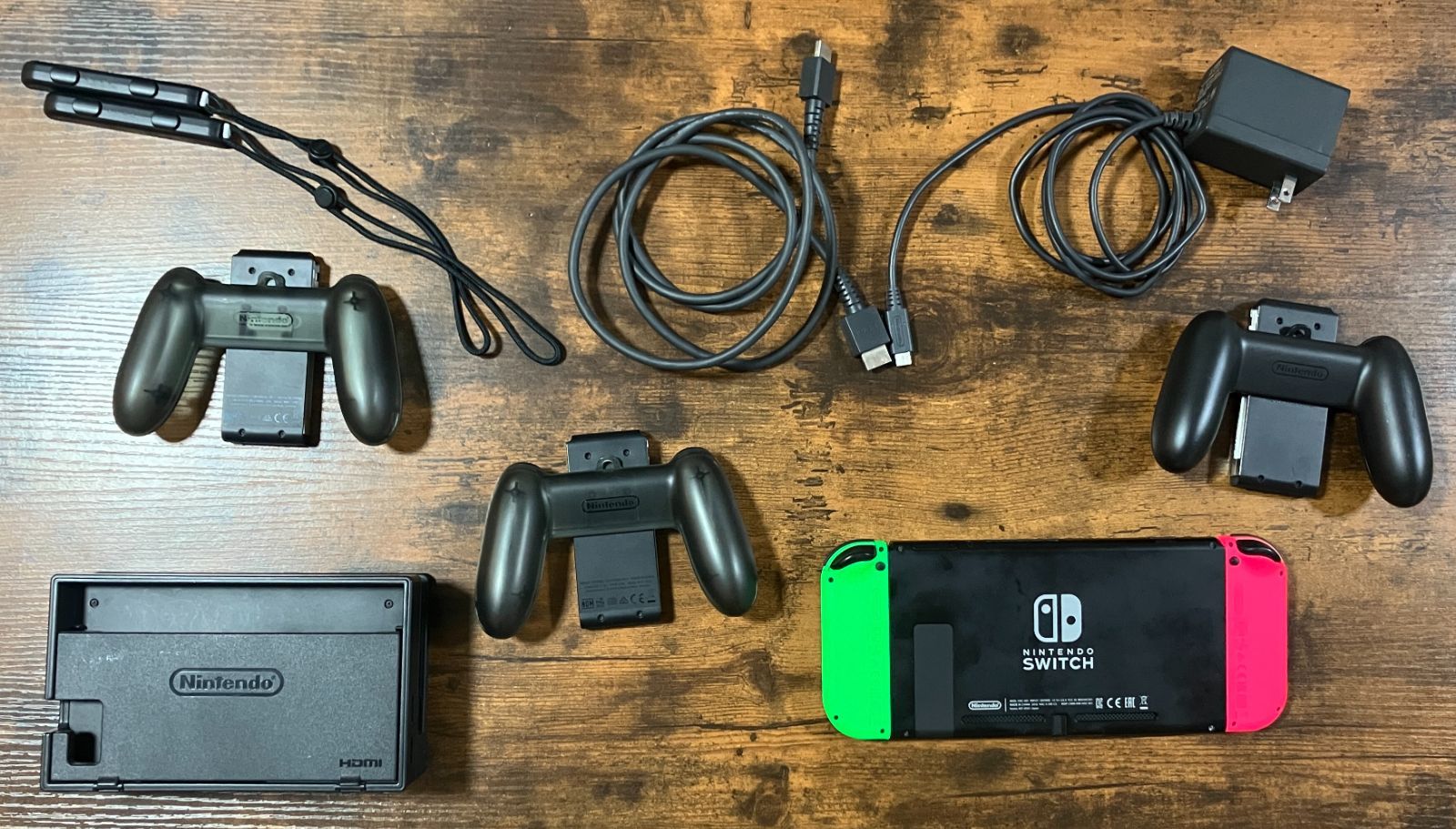 Nintendo Switch 2021 本体（ネオンピンク/ネオングリーン）＋SDカード