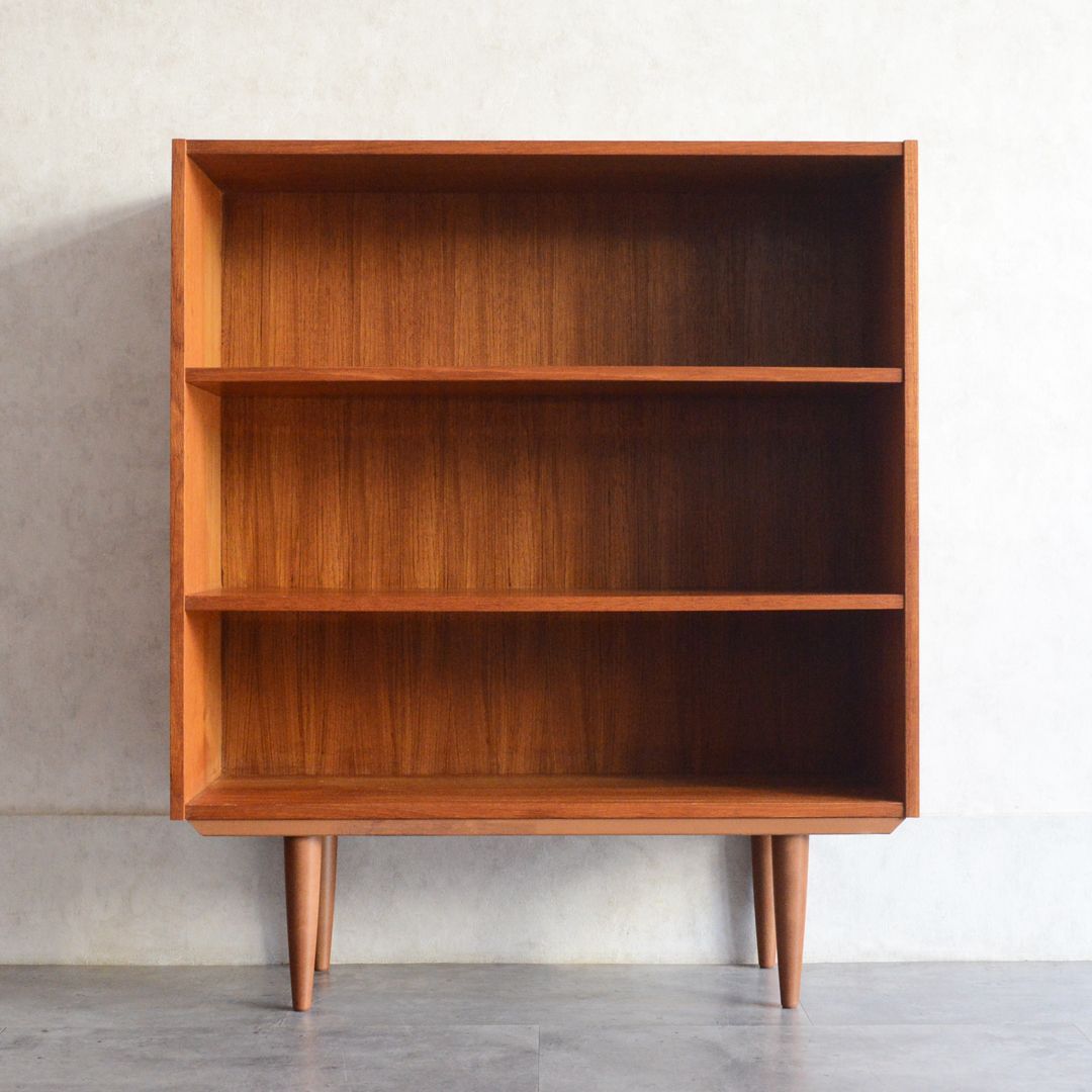 デンマーク 北欧ヴィンテージ チーク 3段 オープンシェルフ 飾り棚