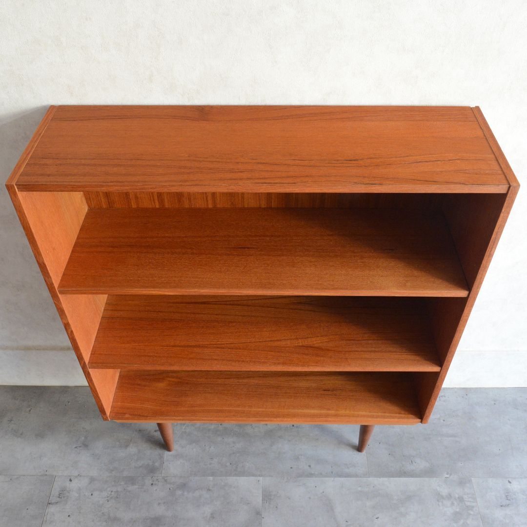 デンマーク 北欧ヴィンテージ チーク 3段 オープンシェルフ 飾り棚