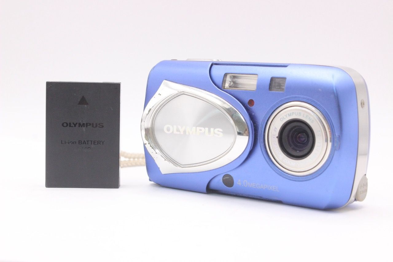 ☆良品☆オリンパス OLYMPUS μ-30 DIGITAL ブルー #2229@b RO3401