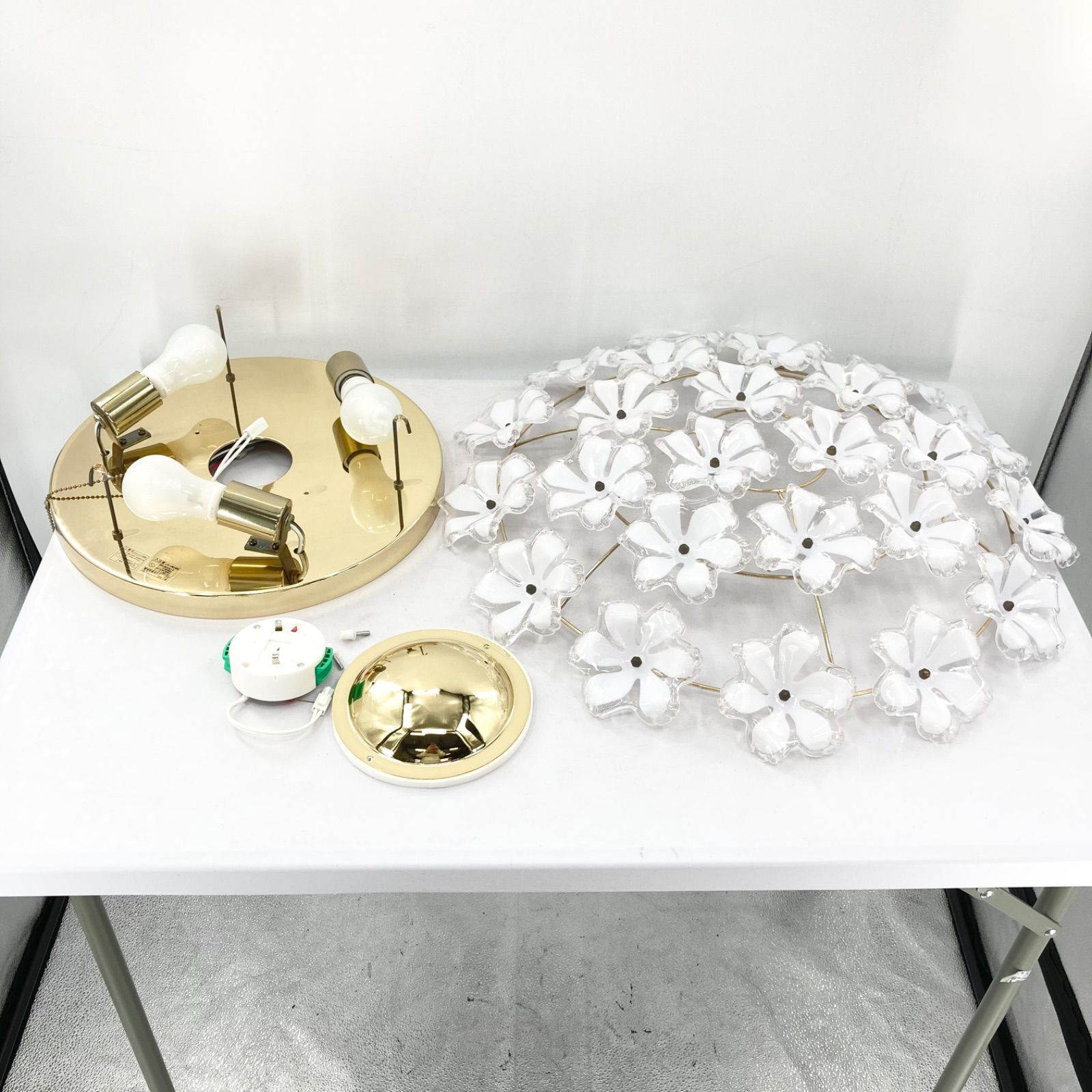 KISHIMA キシマ GEM 6872 シャンデリア 花柄 ブーケ シーリングライト 照明 天井用 インテリアライト 引掛け式