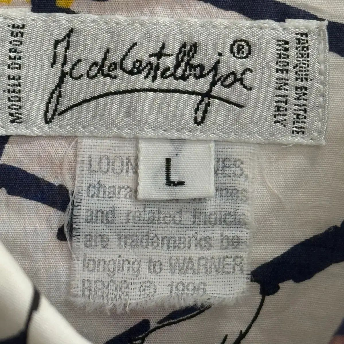 Itlay 꺄스텔바쟉 Castelbajac シルベスター パータン シャツ L