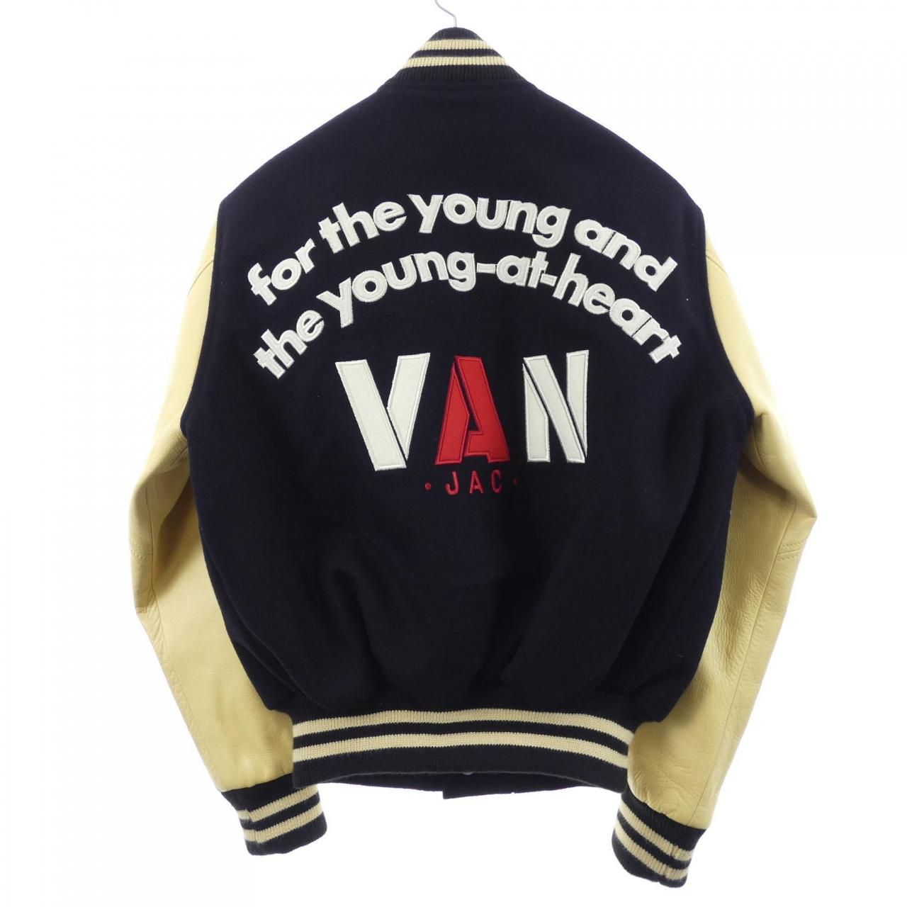 VAN スタジャン VAN JAC レザー スタジャン マスタードイエロー ウール