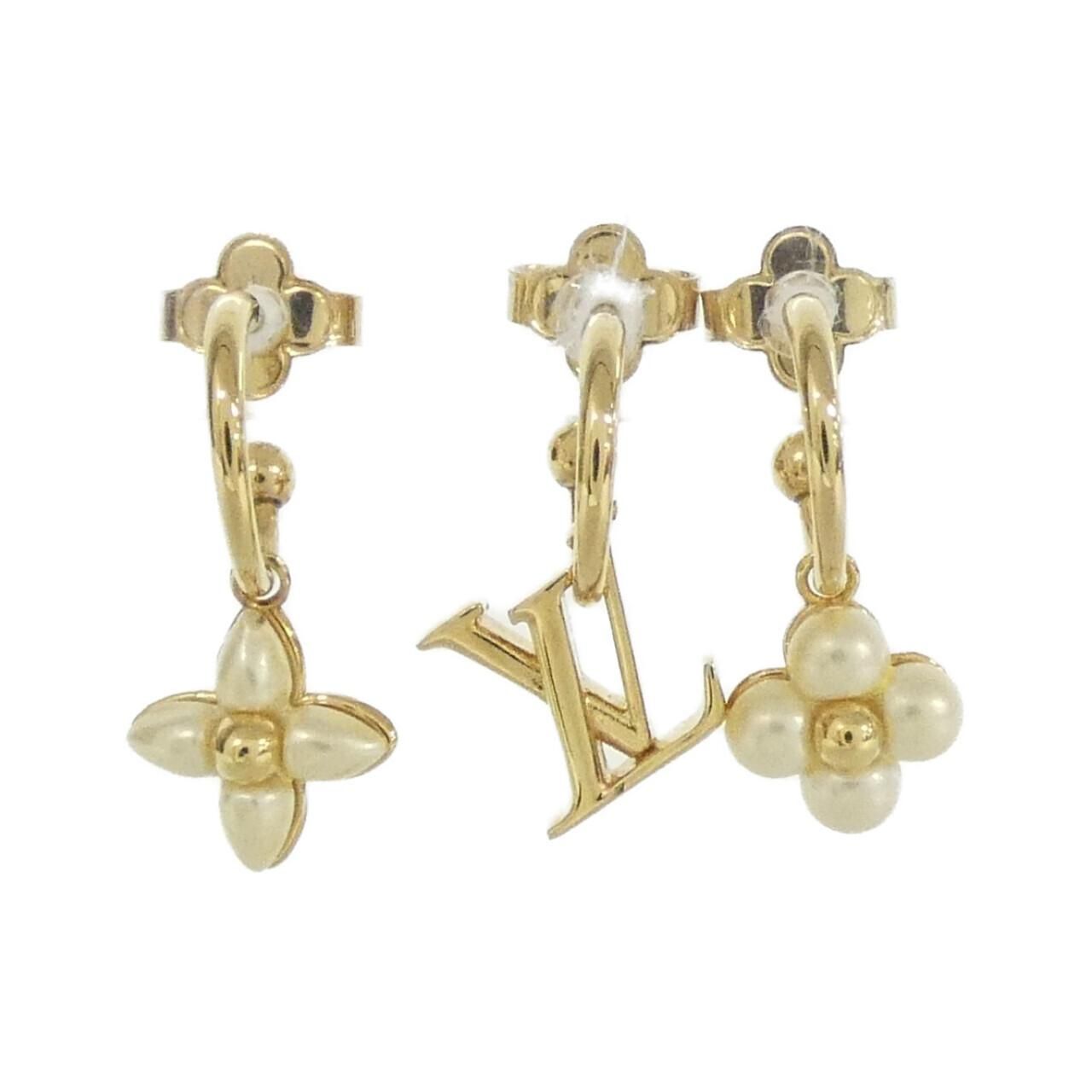 ルイヴィトン ピアス LVフローラグラム セット3 M 01025