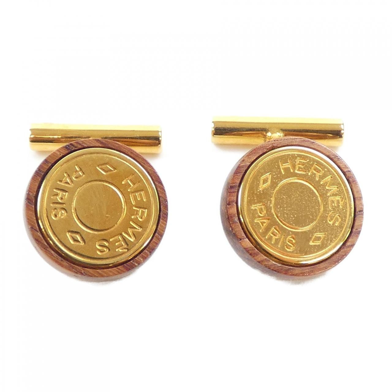 HERMES エルメス リザード カフス カフスリンクス グリーン エルメス