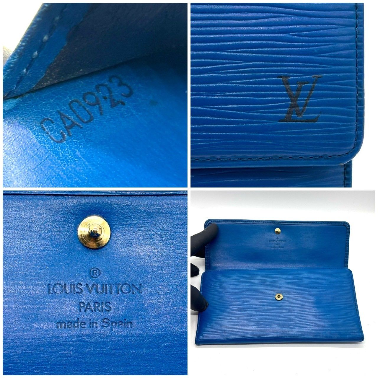 静かに映える青】 LOUIS VUITTON ルイヴィトン 長財布 エピ ポルト