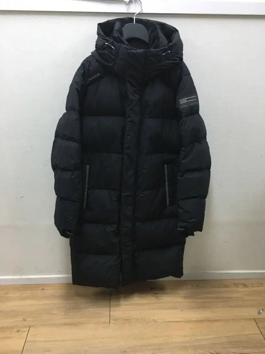 85号 155号 EIDER ブラック ダウンジャケット ロング丈 アウター ユニセックス