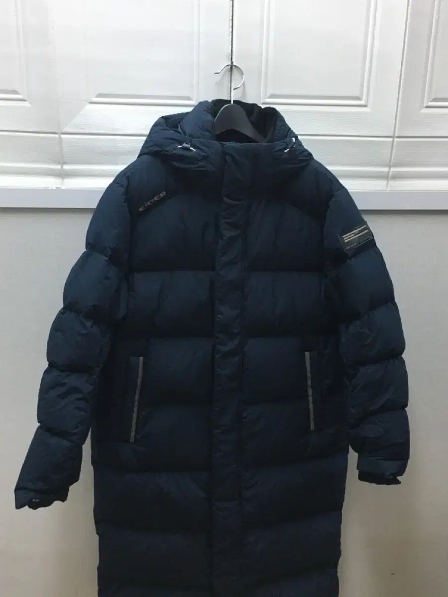85号 155号 アイダー ネイビー ダウンジャケット ロング丈