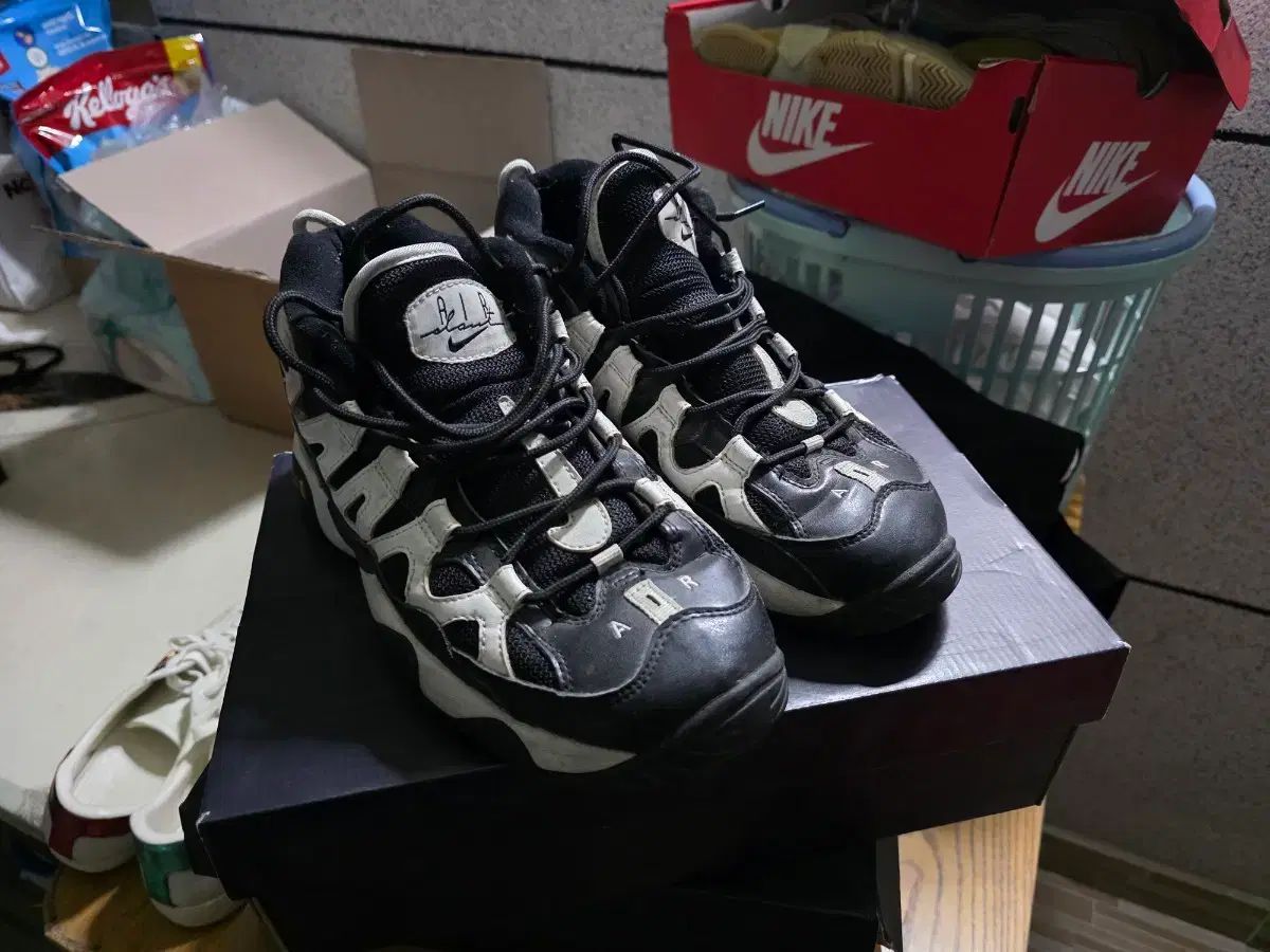 ナイキ エア シェイク バスケシューズ ブラック 白