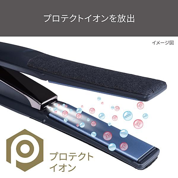  テスコム ヘアアイロン プロテクトイオン 25 mm 海外対応 温度調整 ロック メモリー機能 自動OFF 開閉ロック NIS 500 A ラク抜きプラグ ブラック A-K 72 mm×248 mm×32 その他 ジェルネイル ネイルシール