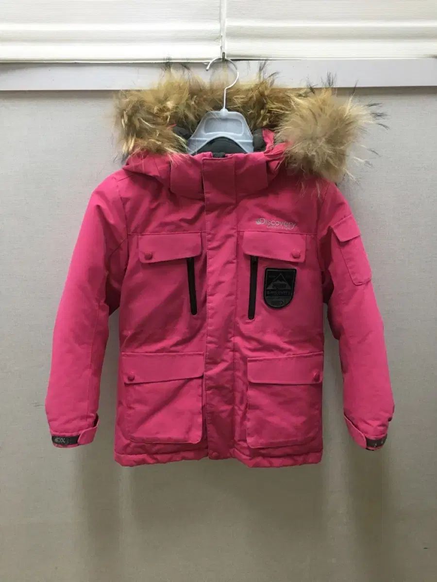 ピンク色 グースダウン ダウンジャケット キッズ120号