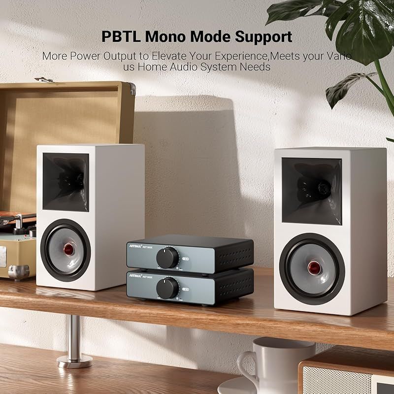 AIYIMA A07 MAX HIFI パワーアンプ 2チャンネルホームオーディオ