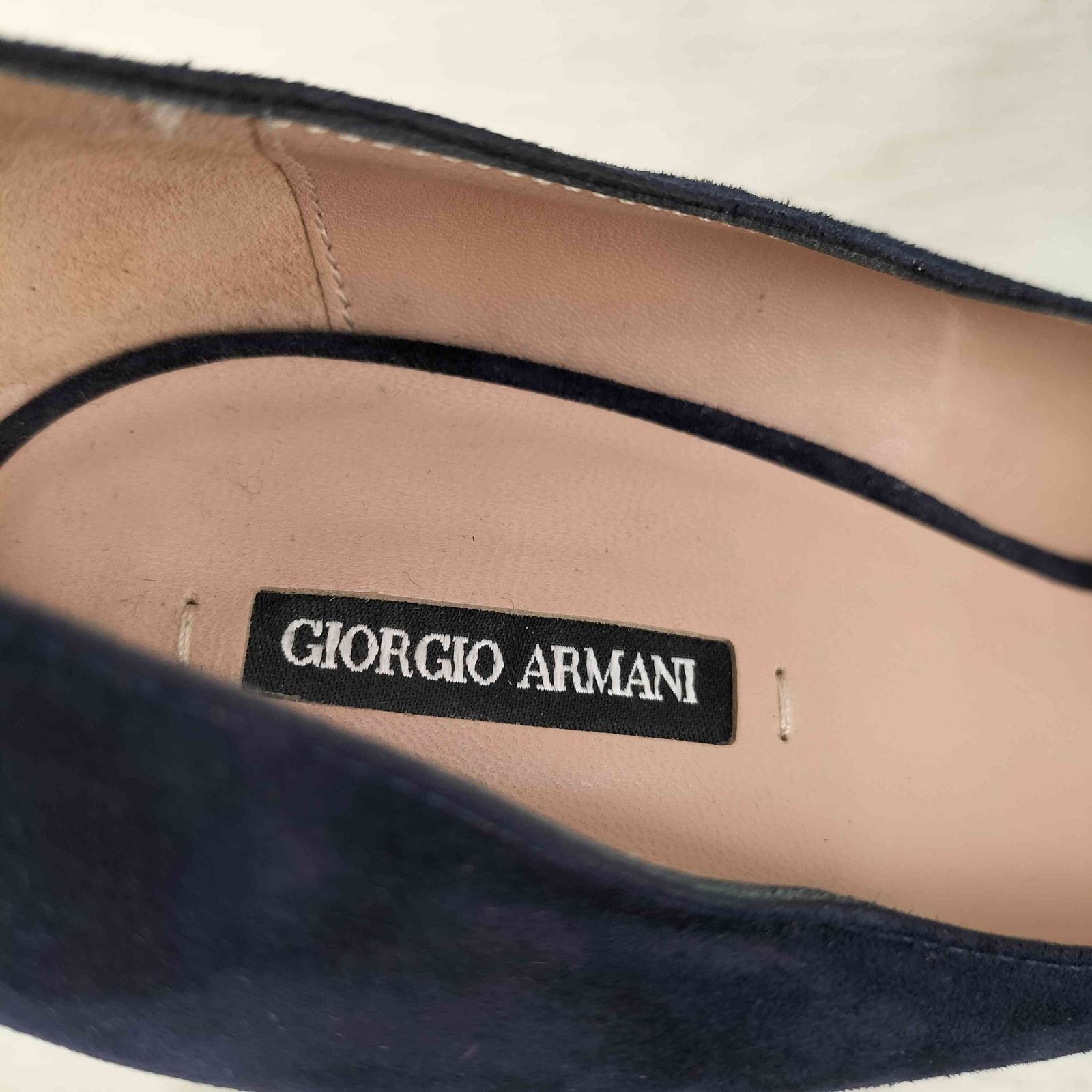 ジョルジオアルマーニ Giorgio Armani イタリア製 スエードパンプス