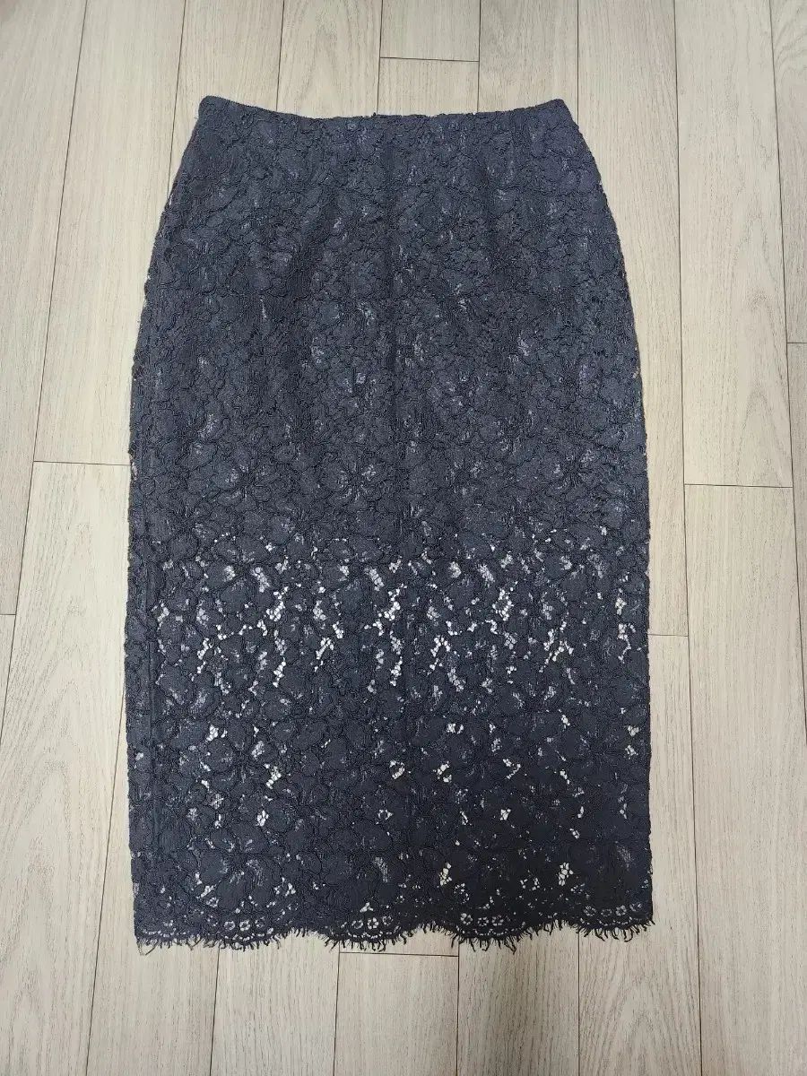 サンドロ レース スカート ブラック