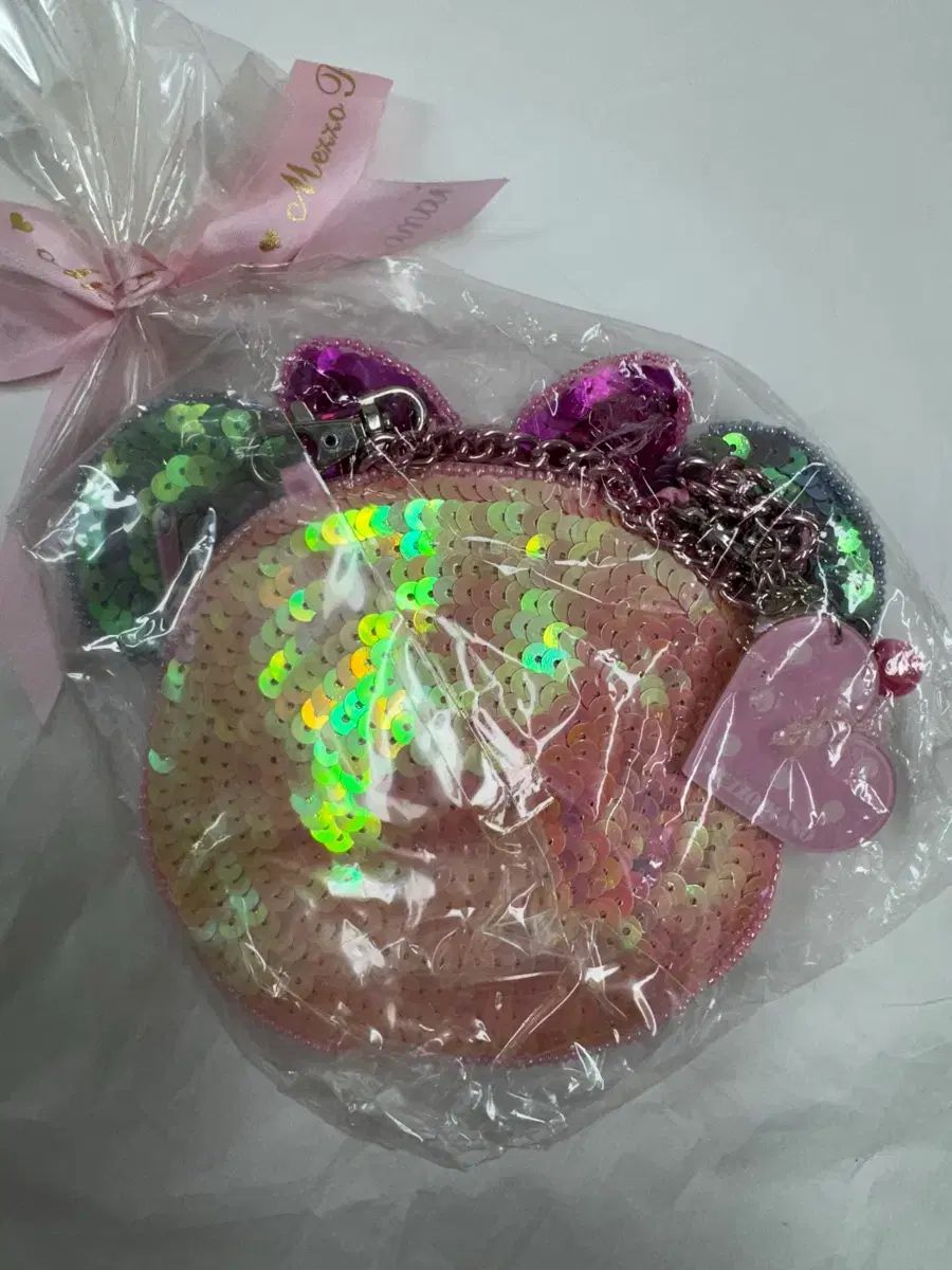 Mezzo スパンコール コインケース キーホルダー