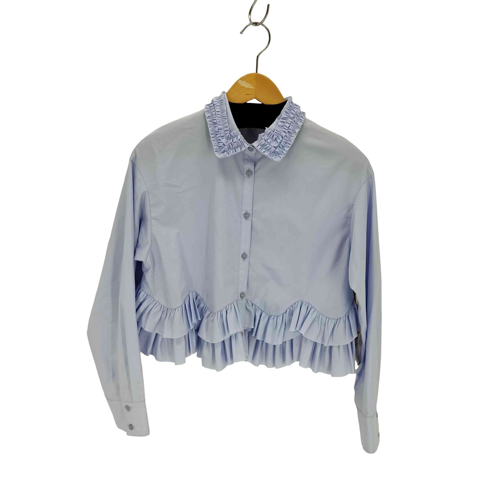 リリアンカラット LILLIAN CARAT フリルペプラムシャツ レディース JPN：2