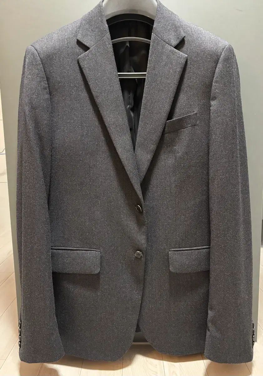 ZIOZIA ジオジア チャコールグレー ウールスーツ 上下セット