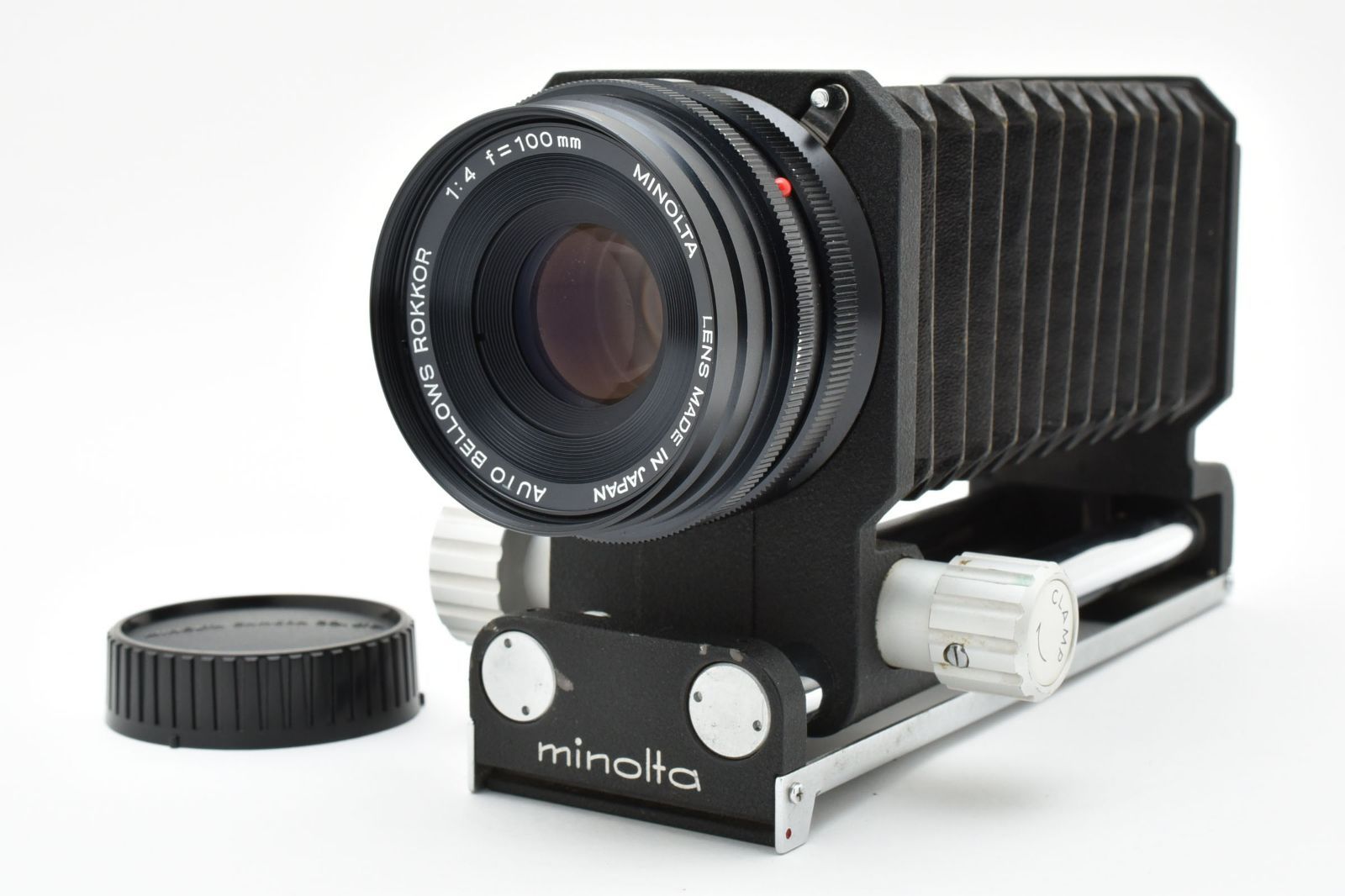 ミノルタ MINOLTA AUTO BELLOWS ROKKOR 100 mm F 4 蛇腹ユニット付 レンズ ベローズ B 3