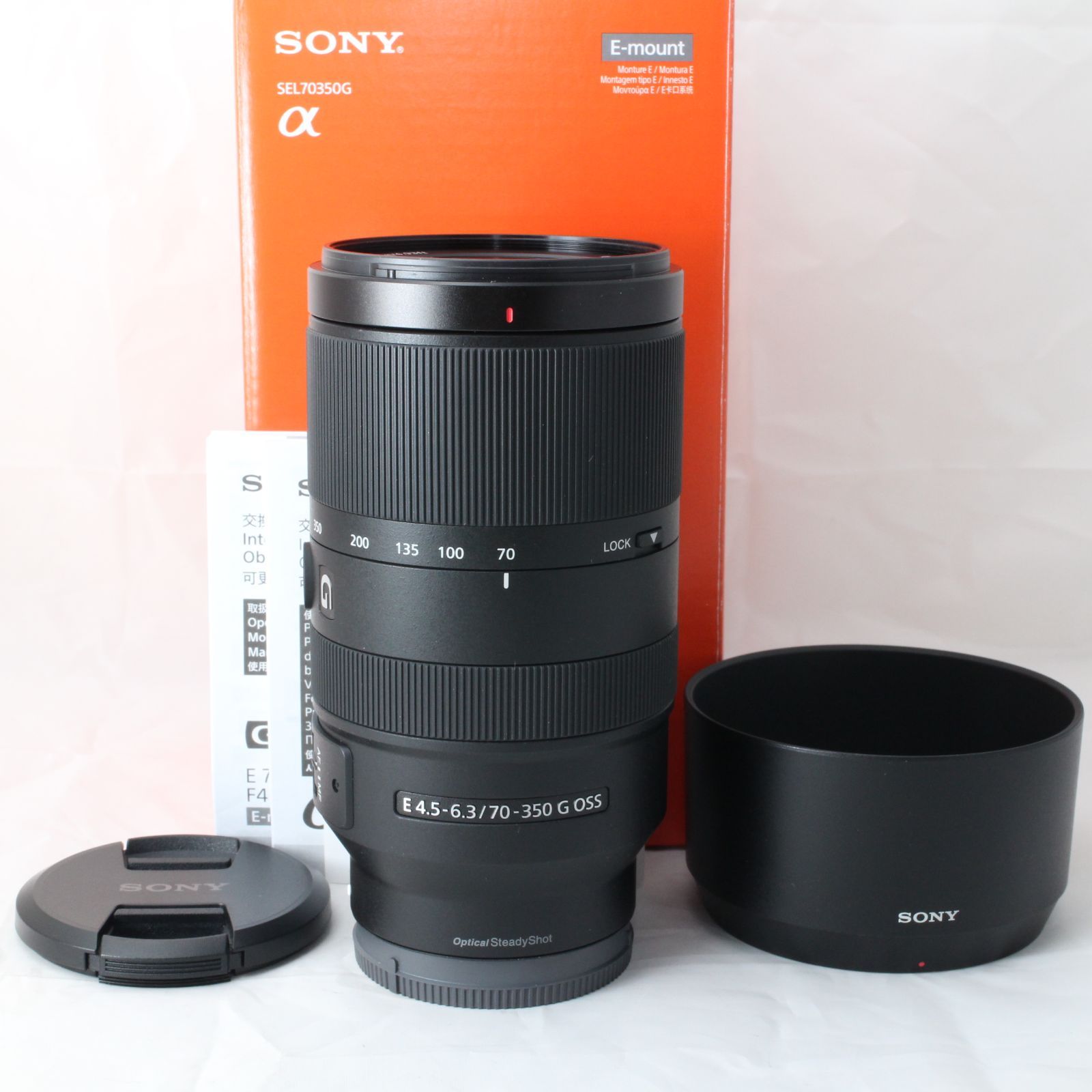 級 SONY ソニー 望遠ズームレンズ APS-C用 E 70-350 mm F 4.5-6.3 G OSS Gレンズ α Eマウント 用 4406