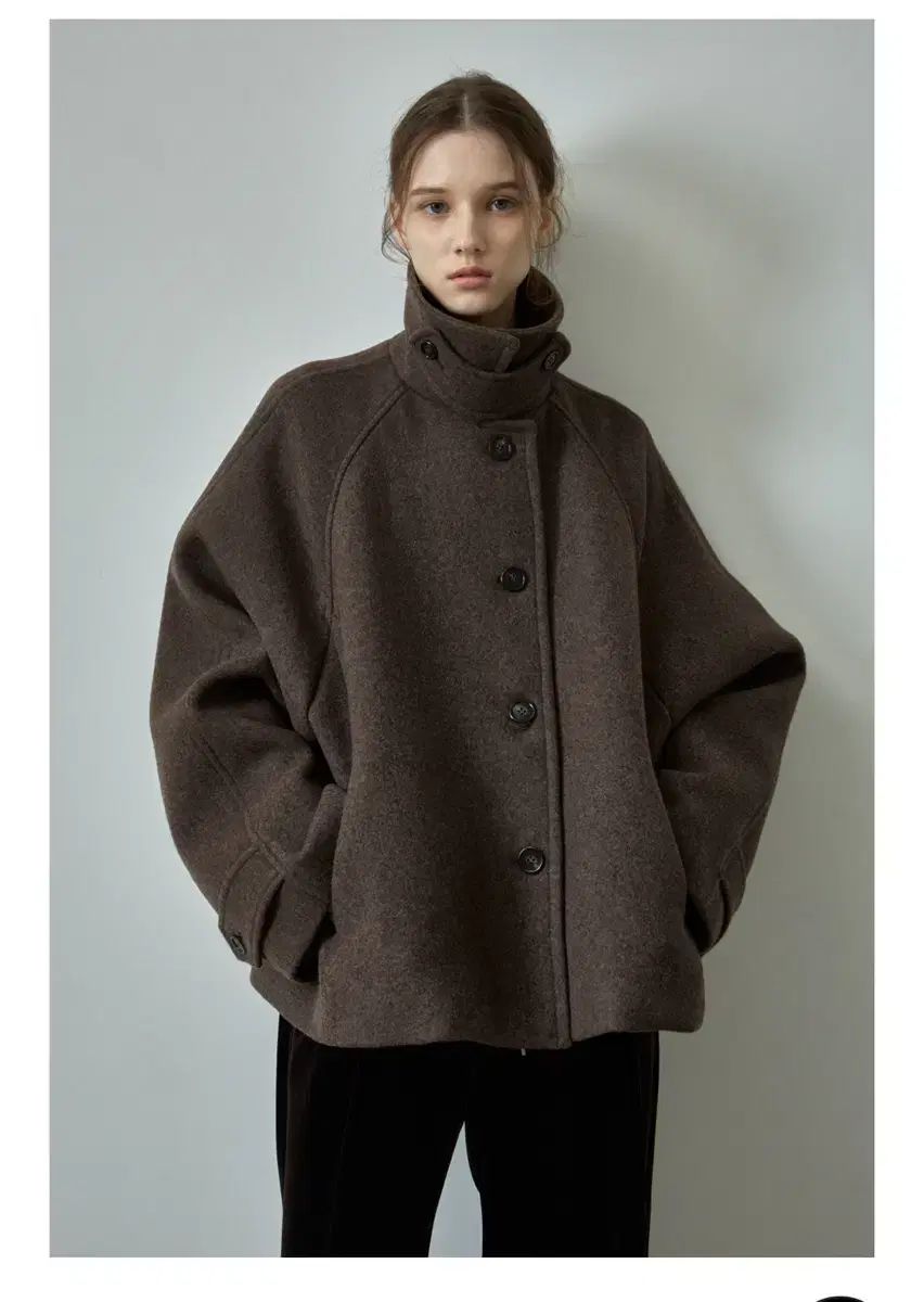 FACADE PATTERN ファサードパターン オーバーサイズ カシミア ハーフ コート